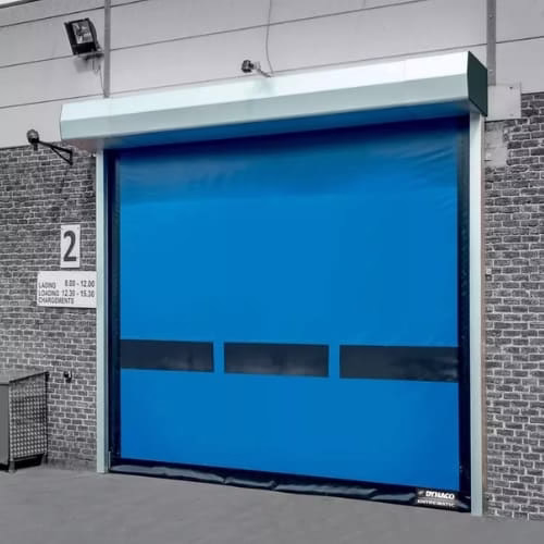  DYNACO PUERTAS RAPIDAS INDUSTRIALES PUERTAS ENROLLABLE DE LONA PRECIO CDMX INSTALACION DE PUERTA RAPIDA MEXICO 