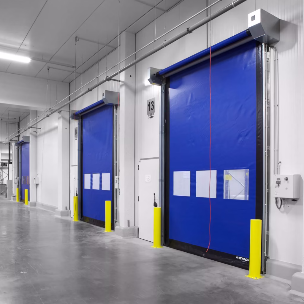 m2 freezer puerta rápida de pvc para refrigeracion dynaco